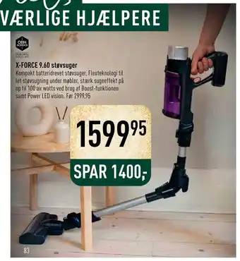 Imerco X-force 9,60 støvsuger tilbud