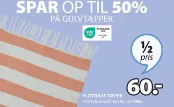 JYSK Ukendt gulvtæppe tilbud