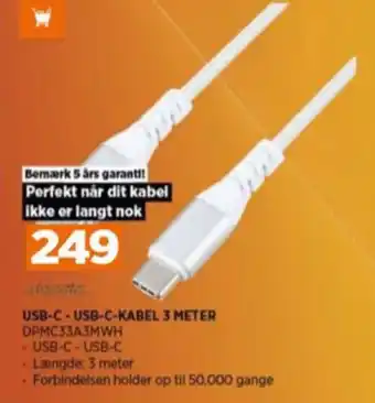 Power Dacota usb kabel tilbud