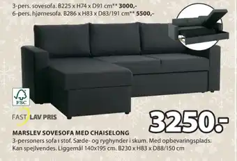 JYSK Ukendt sovesofa tilbud