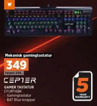 Power Cepter tastatur tilbud
