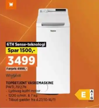 Power Whirlpool vaskemaskine tilbud
