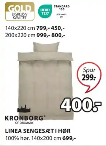 JYSK Kronborg sengesæt tilbud