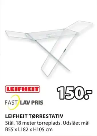 JYSK Leifheit tørrestativ tilbud