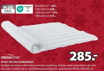 JYSK Dreamzone rullemadras tilbud