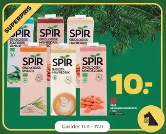 Netto Spir økologisk plantedrik, 1l tilbud
