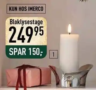 Imerco Georg jensen bloklysestage tilbud