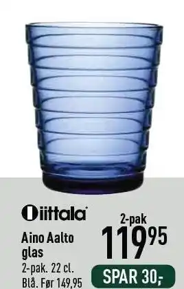 Imerco Iittala aino aalto glas tilbud
