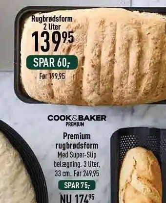 Cook & baker premium rugbrødsform