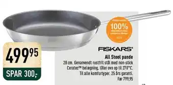 Imerco Fiskars all steel pande tilbud
