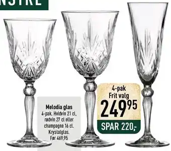 Imerco Melodia glas tilbud