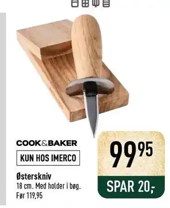 Imerco Cook & baker østerskniv tilbud