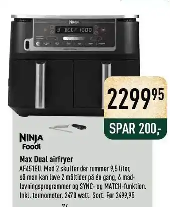 Imerco Ninja foodi max dual airfryer tilbud
