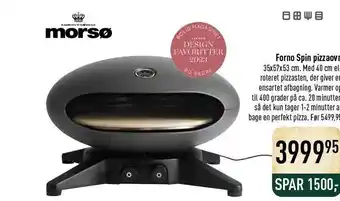 Imerco Morsø forno spin pizzaovn tilbud