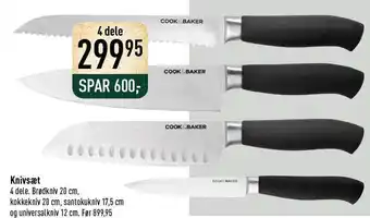 Imerco Cook&baker knivsæt tilbud