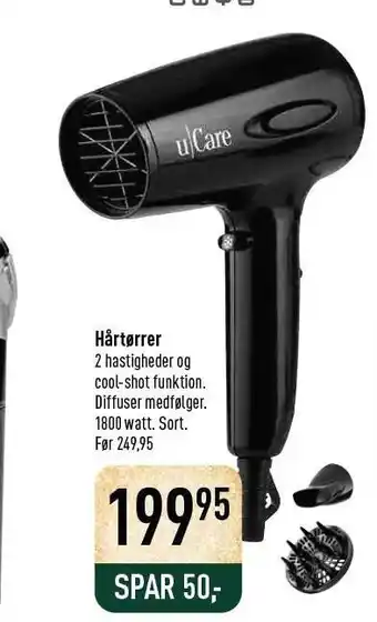 Imerco Ucare hårtørrer tilbud