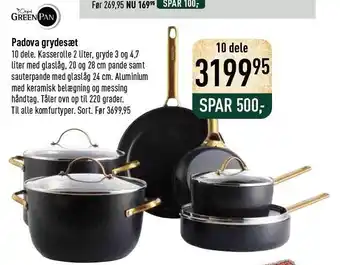 Imerco Greenpan padova grydesæt tilbud