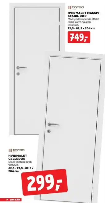 jem & fix Torso dør tilbud