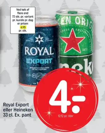 REMA 1000 Export øl tilbud