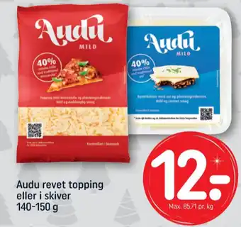 REMA 1000 Audu revet ost mild tilbud