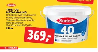 jem & fix Sadolin maling tilbud