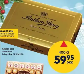 BorderShop Anthon berg guldæske tilbud