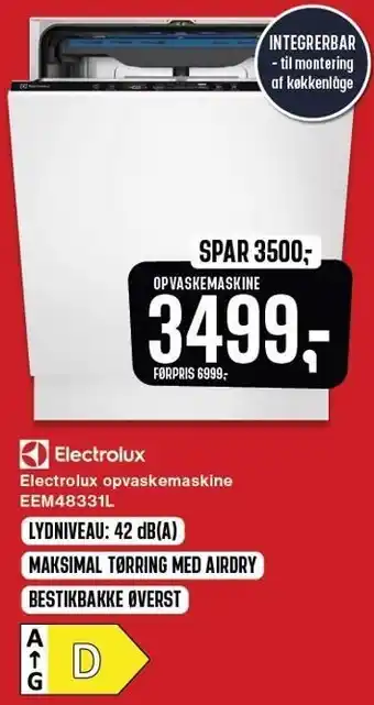 Skousen Electrolux opvaskemaskine tilbud