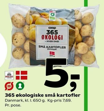 Coop 365 365 økologiske små kartofler tilbud