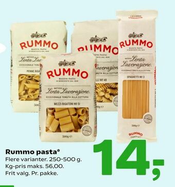 Coop 365 Rummo pasta tilbud