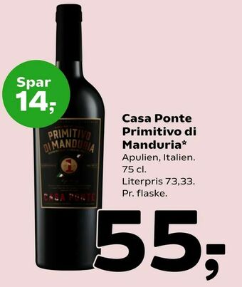 Casa Ponte Primitivo di Manduria