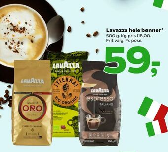 Coop 365 Lavazza hele bønner tilbud