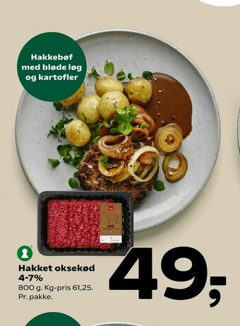 Coop 365 Hakket oksekød 4-7% tilbud