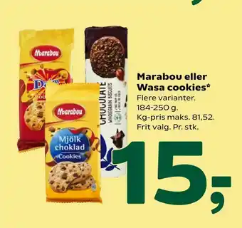 Marabou eller Wasa cookies