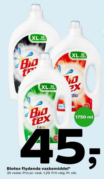 Coop 365 Biotex flydende vaskemiddel tilbud