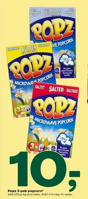 Coop 365 Popz 3-pak popcorn tilbud