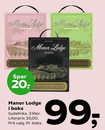 Coop 365 Manor Lodge i boks tilbud