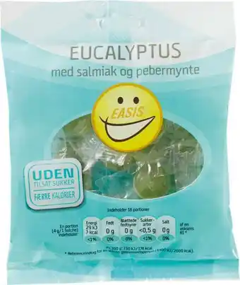REMA 1000 Eucalyptus bolsjer, 70 g tilbud