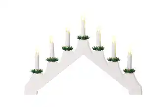 jem & fix Svensk lysestage med 7 led-lys hvid tilbud