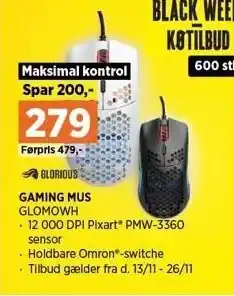 Power Gaming mus tilbud