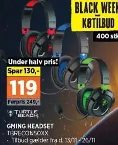 Power Gaming headset tilbud