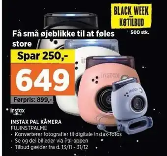 Power Instax pal kamera tilbud
