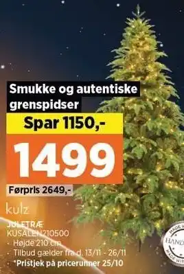 Power Kulz juletræ tilbud