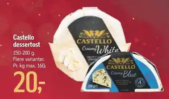 Føtex Castello dessertose 150-200 g tilbud