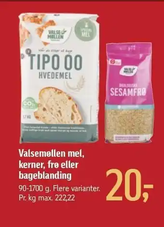 Føtex Valsemøllen mel, kerner, frø eller bageblaning tilbud