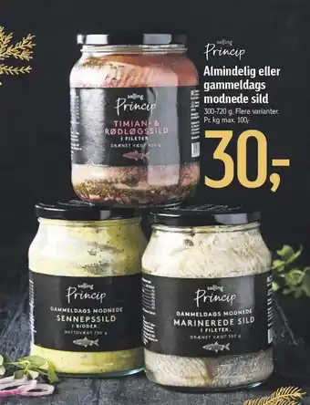 Føtex Princip almindelig eller gammeldags modnede sild tilbud