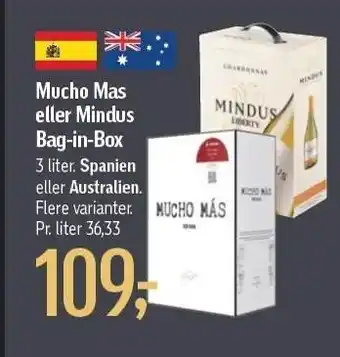 Føtex Mucho mas eller mindus bib 3 liter tilbud