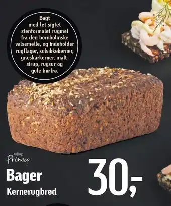 Føtex Princip bager kernerugbrød tilbud