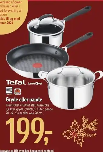 Føtex Tefal jamie oliver gryde eller pande tilbud
