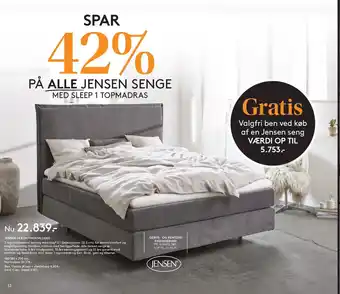 SengeSpecialisten Spar 42% på alle jensen senge tilbud