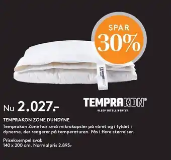 SengeSpecialisten Temprakon zone dundyne tilbud